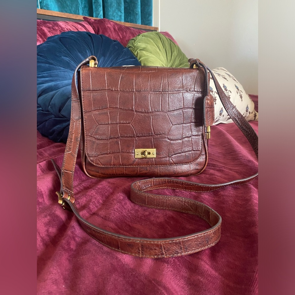 Vintage Fossil Alligator Bag